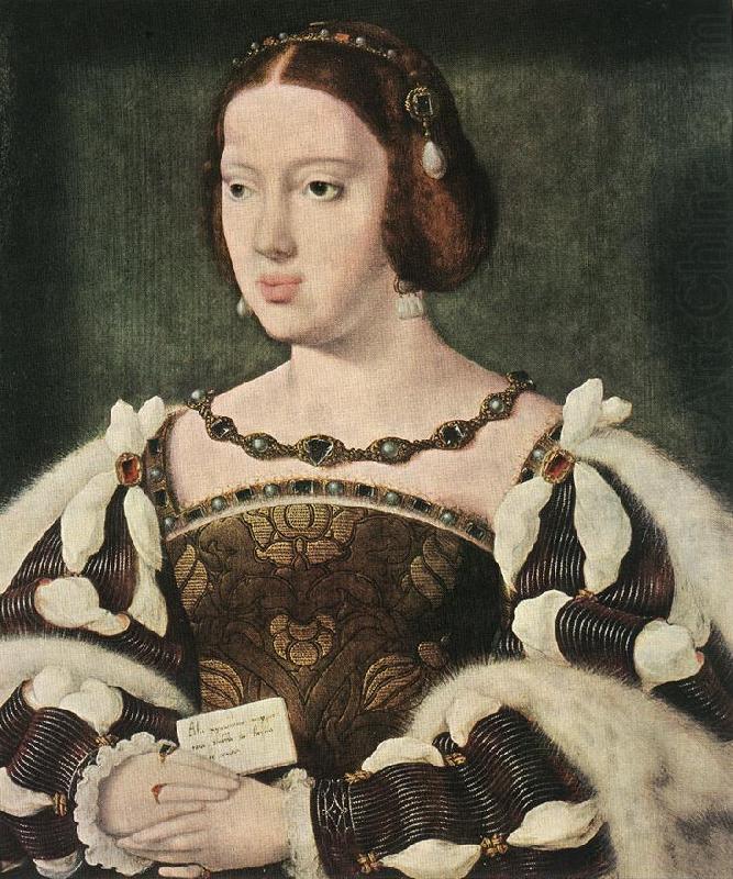 CLEVE, Joos van Portrait of Eleonora, Queen of France  fdg china oil painting image